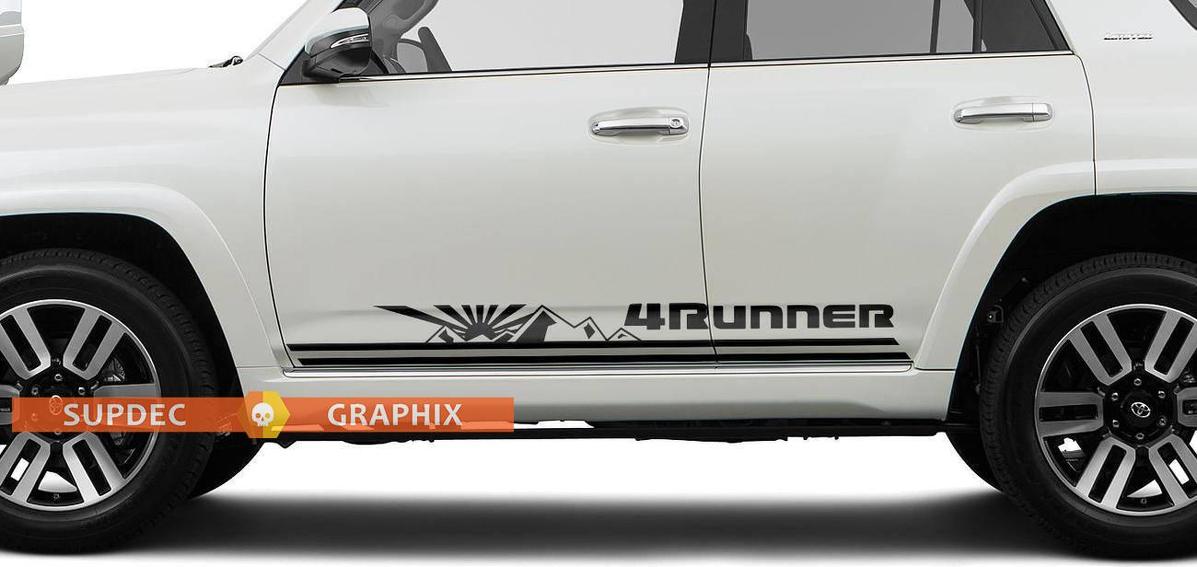 Mountains and JDM rising sun Bed Stripes Vinyl Stickers Decal Kit for 4Runner
