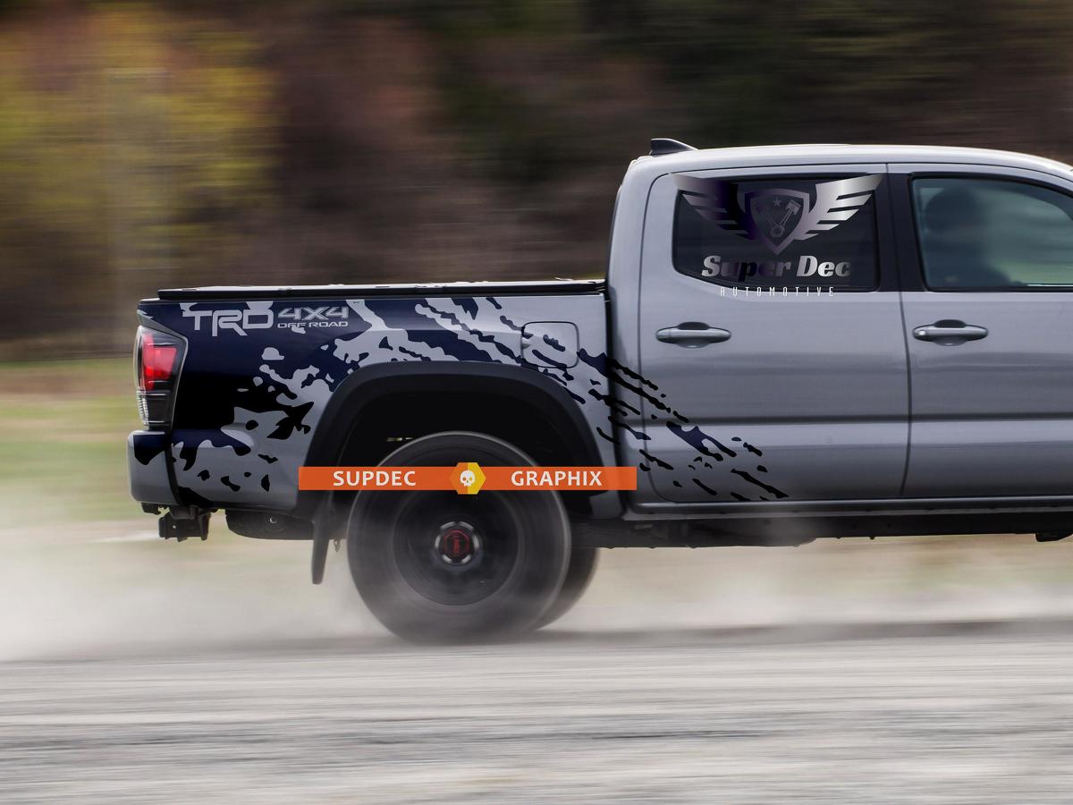 Mud splash TRD 4x4 PRO Sport Off Road Side Vinyl Stickers Decal fit to Tacoma 2013 - 2020