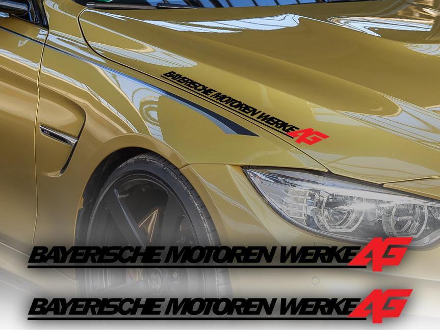 Full name Bayerische Motoren Werke AG Hood decal sticker BMW
