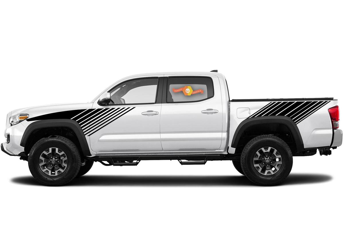 Tacoma Lines Stripes Retro Decal Sticker Graphic Side Bed Stripe Body Kit For Toyota Tacoma 2016-2020
