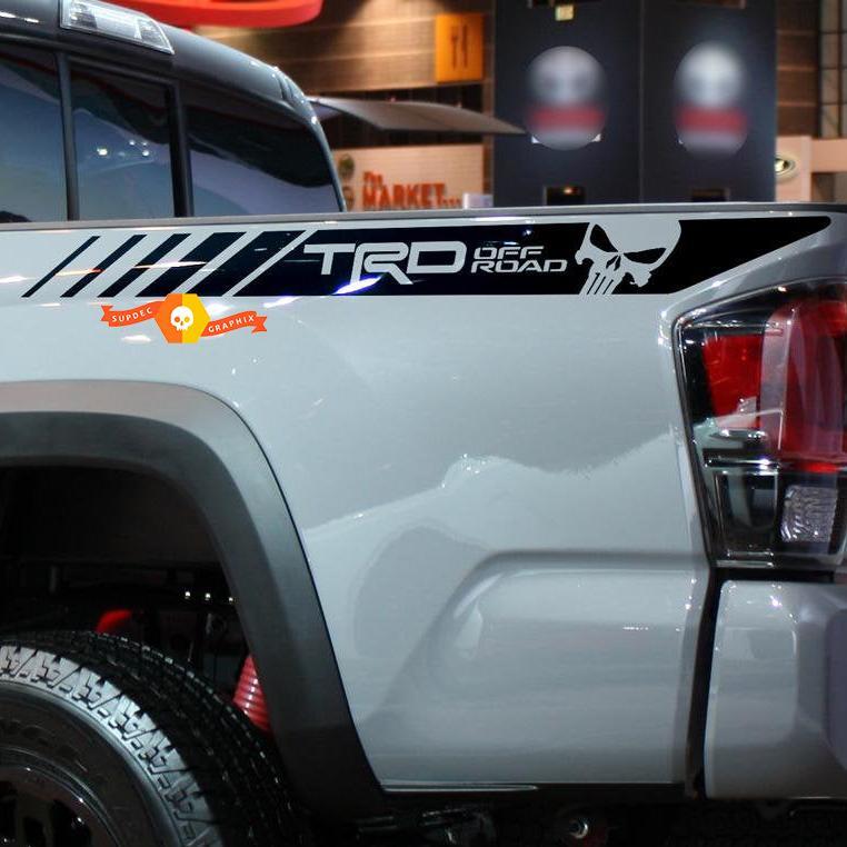 TRD Punisher 4x4 PRO Sport Off Road Side Vinyl Stickers Decal fit to Tacoma 2013 - 2020 or Tundra 2013 - 2020
