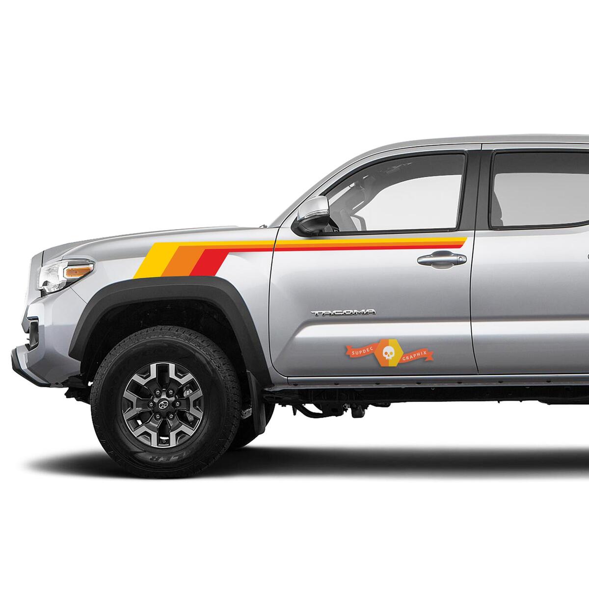 Toyota Tacoma TRD Racing Retro vintage stripe kit Sport 4x4 Off Road PRO Sticker Decal