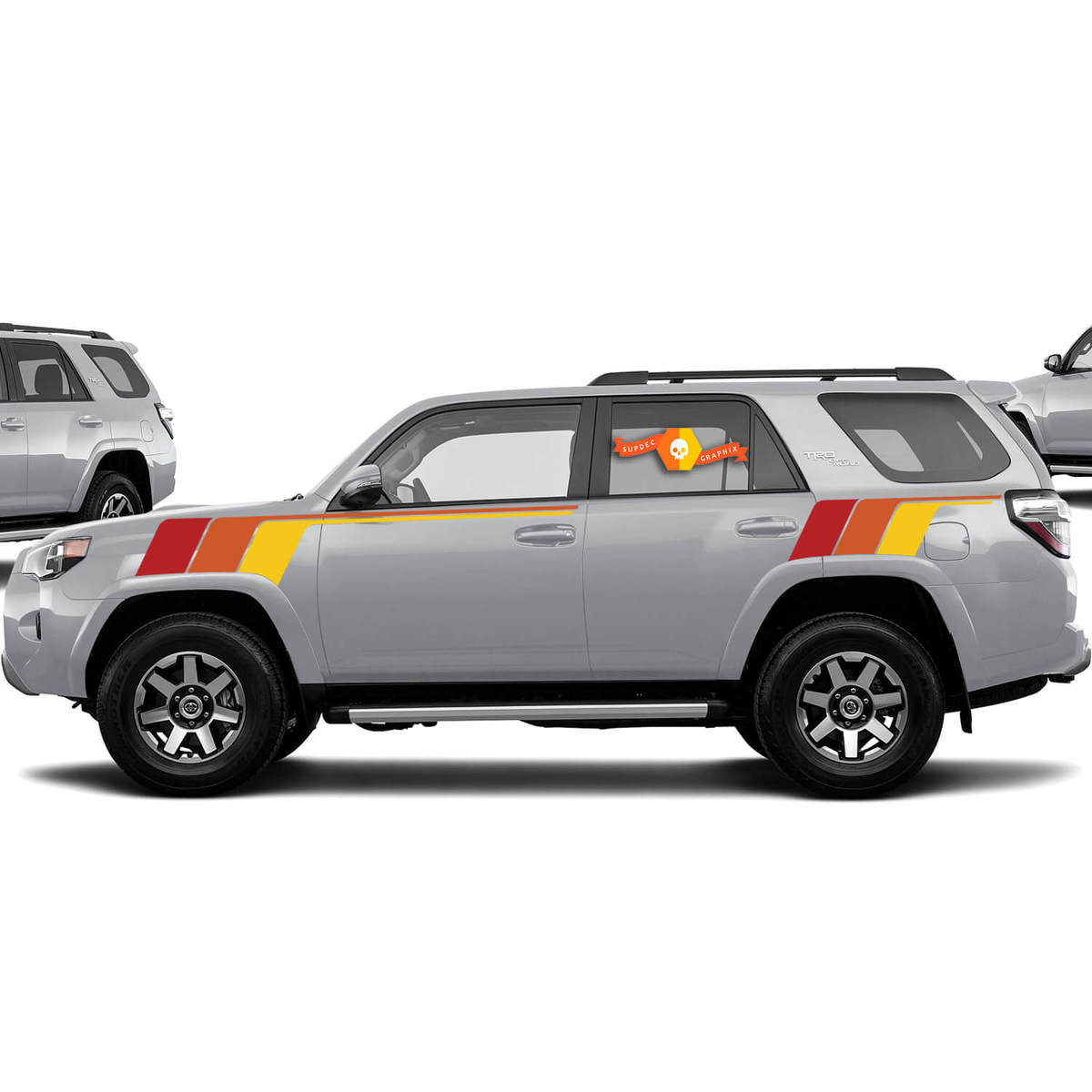 Kit Of Toyota 4Runner TRD Racing Ivan Stewart retro vintage stripe kit Sport 4x4 Off Road PRO Sticker Decal