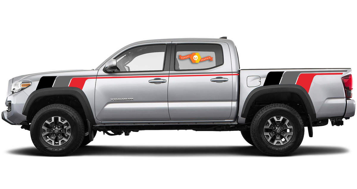 Toyota Tacoma TRD Racing retro vintage stripe kit with extended pinstripe Sport 4x4 Off Road PRO Sticker Decal pinstriping

