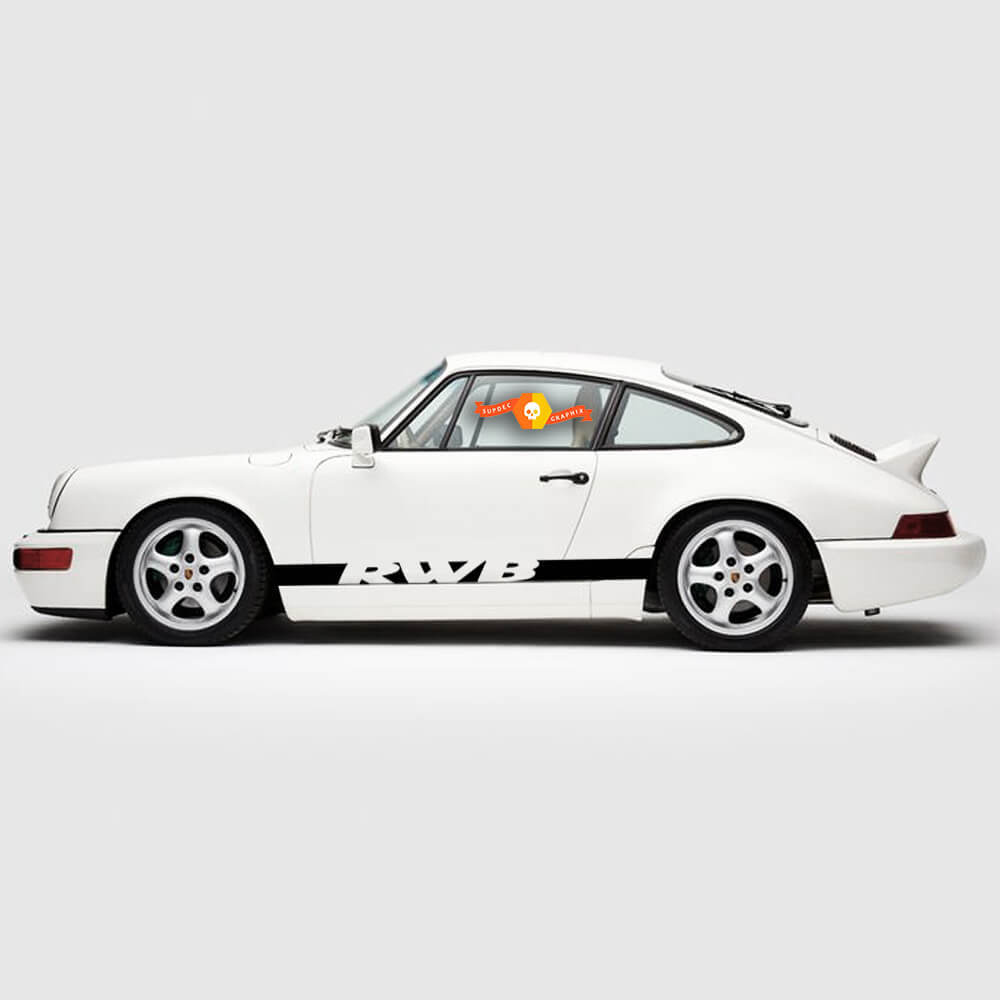 Porsche 911 Rauh Welt RWB Side Stripes Kit Decal Sticker 