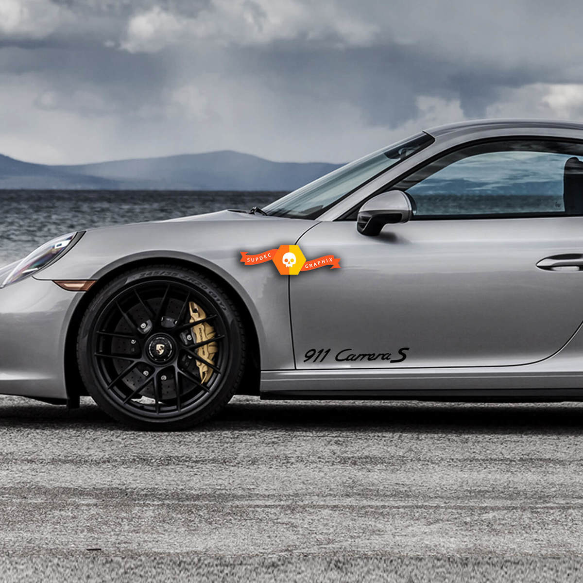 Porsche Stickers  Porsche 911 Carrera S Side Decal Sticker
