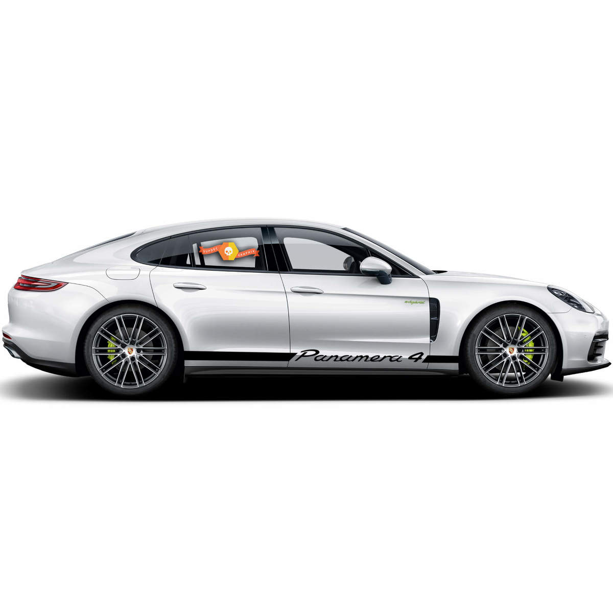 Porsche Panamera 4 E Hybrid Rocker Panel  Racing Side Stripes Decal Sticker