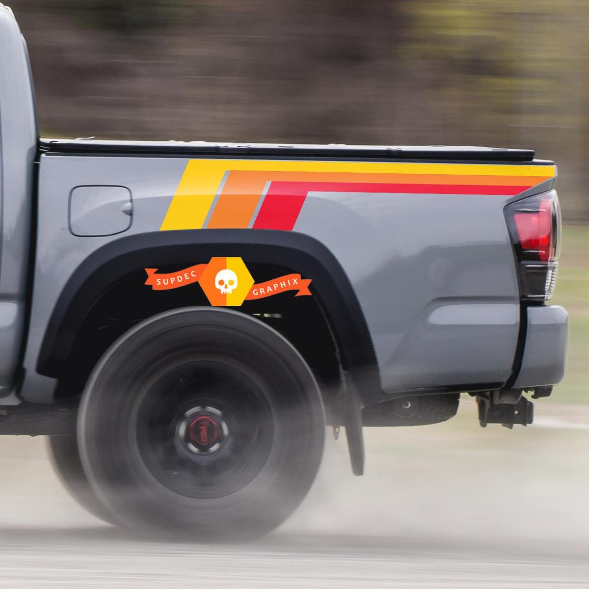 Toyota Tacoma Vintage Side TRD TEQ colors Sport PRO Off road Stripes