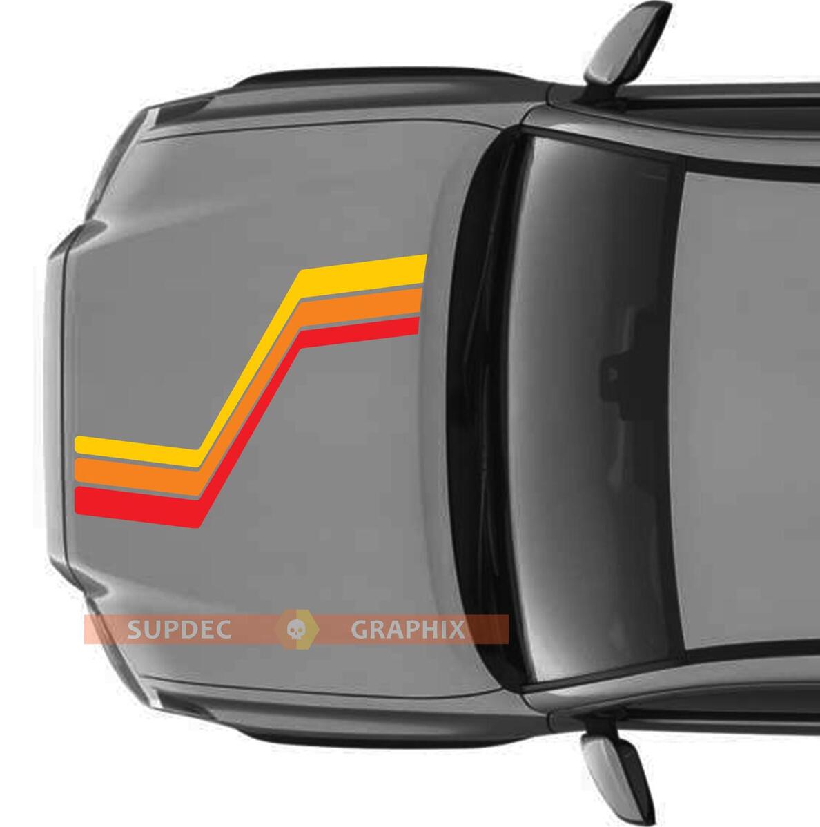 Toyota Tacoma TRD Sport PRO Hood retro vintage Sticker Decal Graphics 2016 - 2020