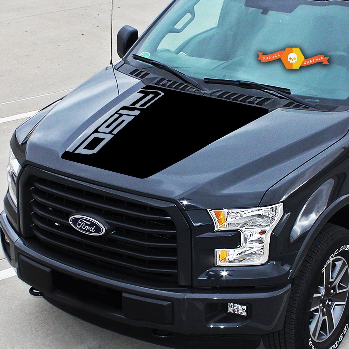 For Ford F-150 Center Hood Graphics Vinyl Decals Truck Stickers 15-20
