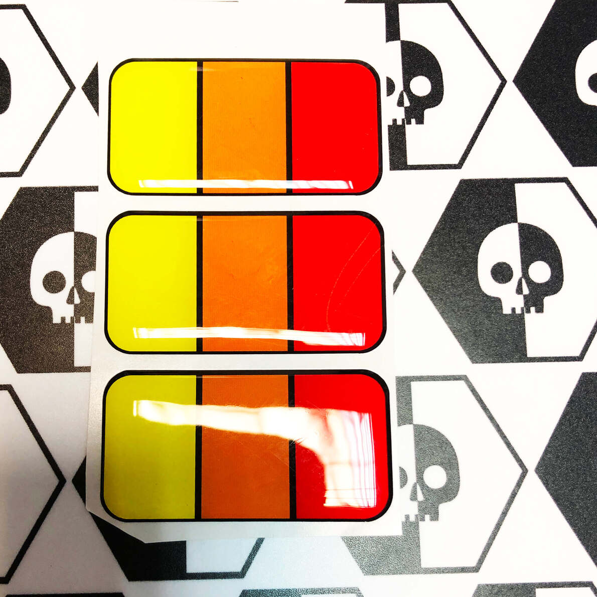 3 Stickers Decals for Toyota Tacoma 4Runner Tundra Fj Cruiser etc Vintage Colors Badge Emblem Domed Decal