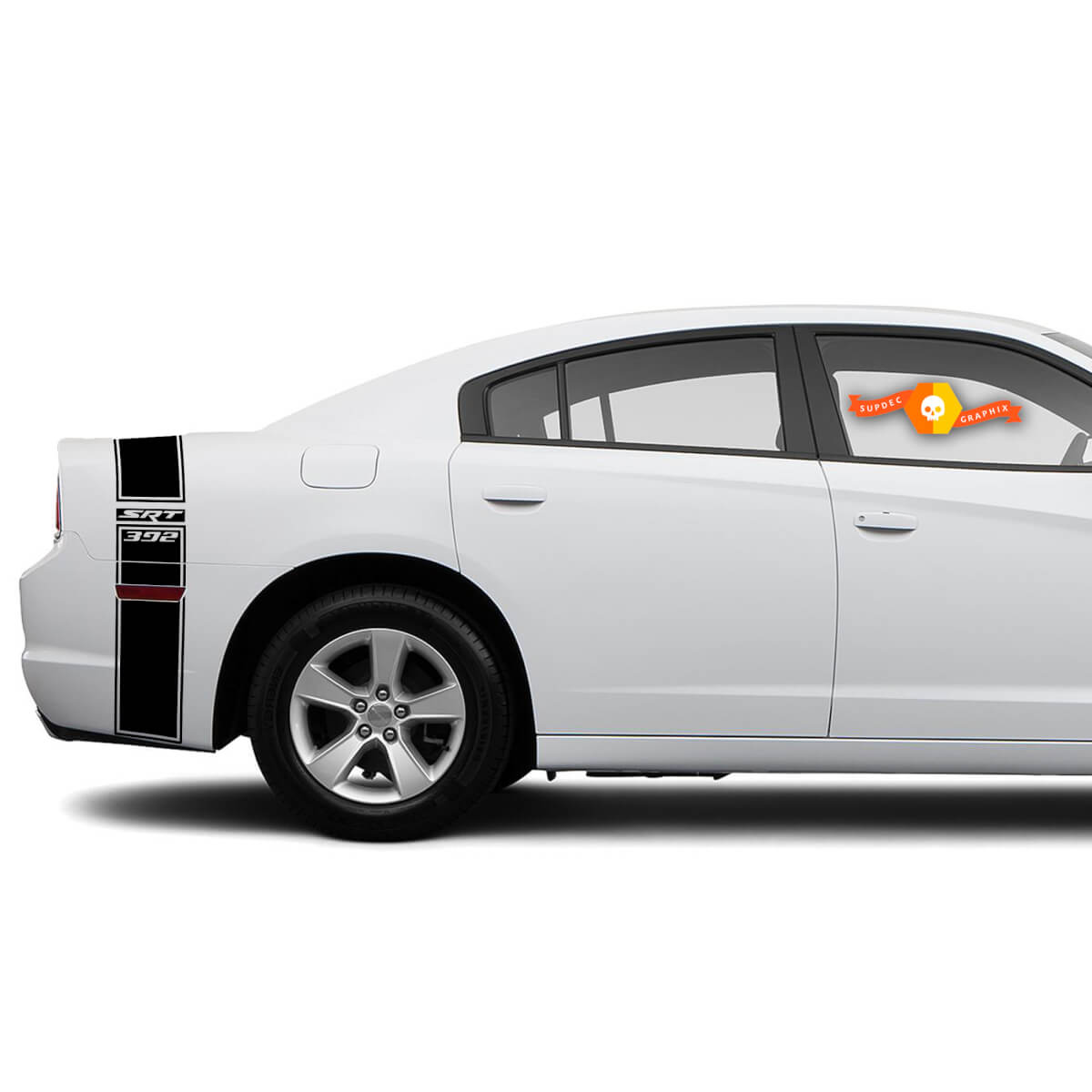 SRT 392 Dodge Charger Trunk Band Decal Sticker Complete Graphics Kit fits to models 2011-2014
