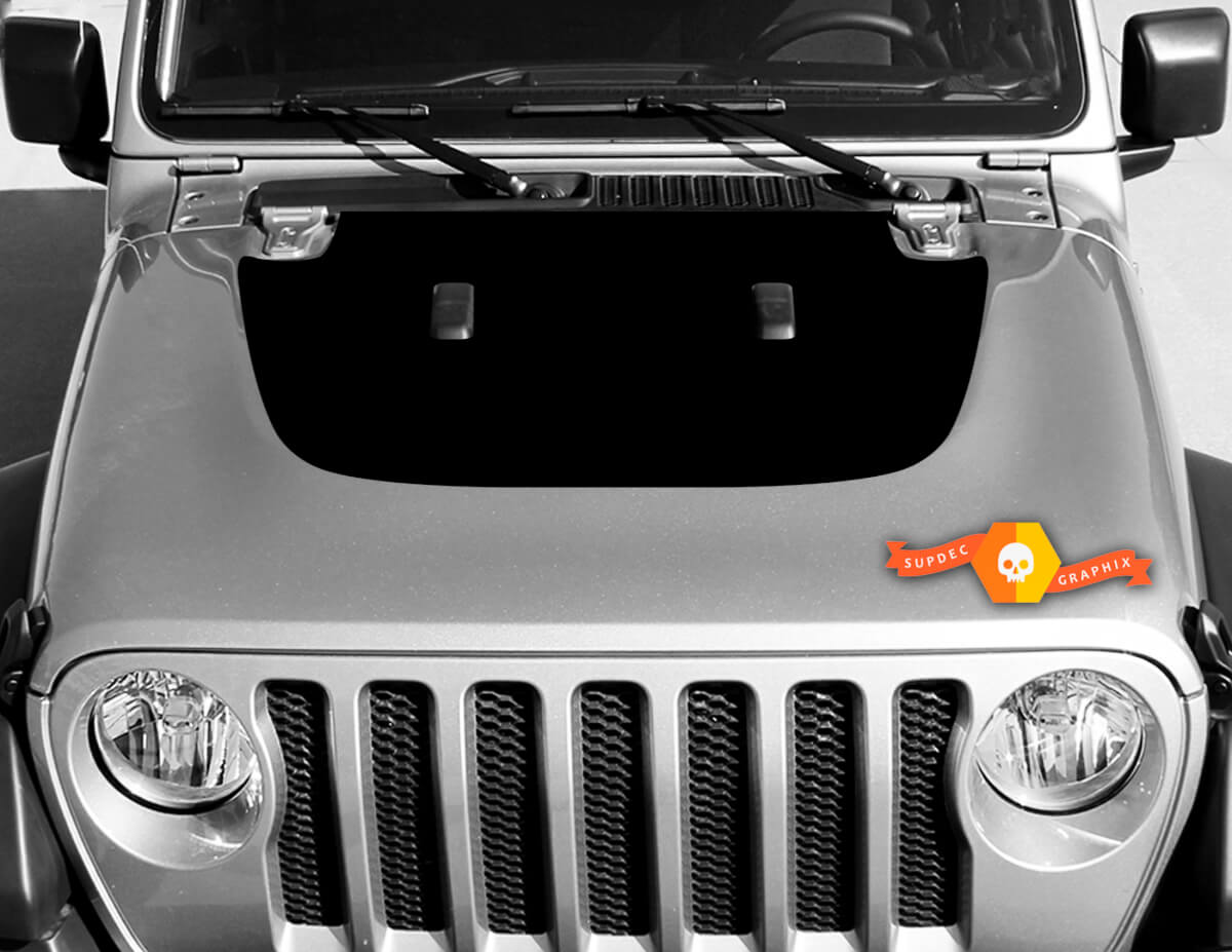 Vinyl decal graphics sticker for hood Wrangler JL 2018 2019 for hood Wrangler graphics sticker