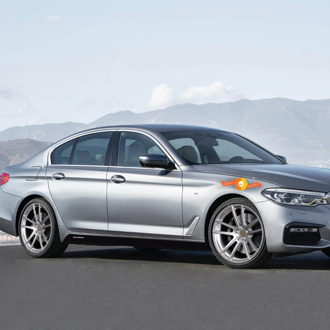 2 BMW M Performance Side Skirt Stickers Decals Set For M5 G30 G31 F90
