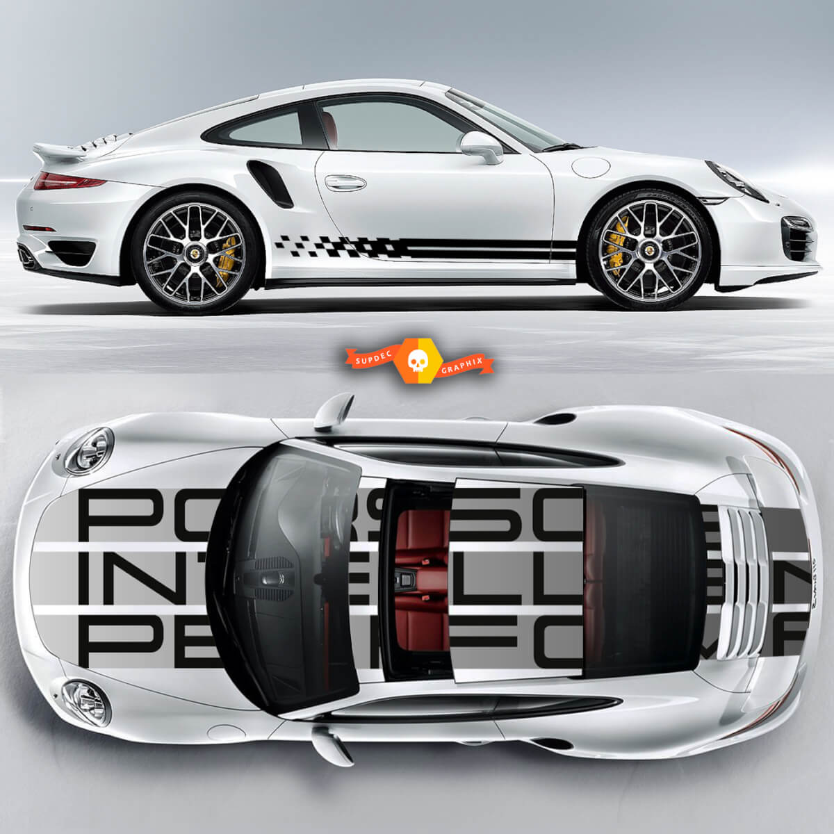 Endurance Racing Edition Stripes Vinyl Decal Sticker for Porsche Carrera 911