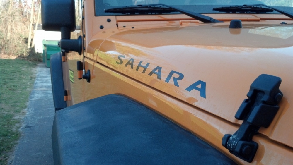 2 Sahara Jeep Wrangler Rubicon CJ TJ YK JK XJ Vinyl Stickers