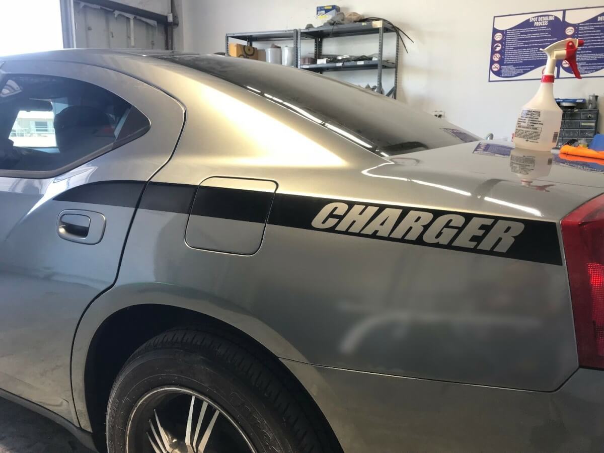 Dodge Charger Back Quarter Panel Stripes Sticker Decal Kit 2006, 2007, 2008, 2009, 2010