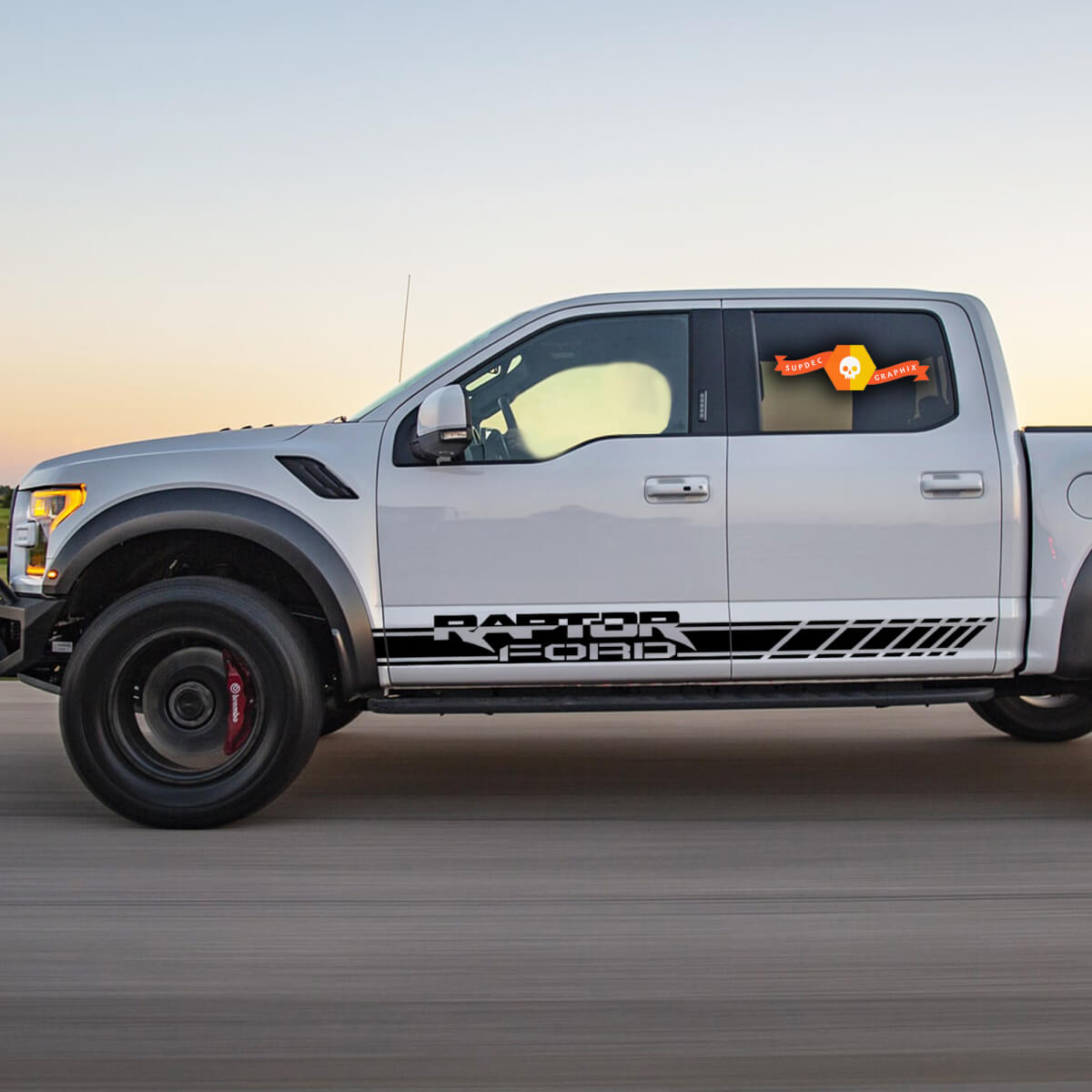Ford RAPTOR - 2pcs side Stripe body decal vinyl graphics sticker