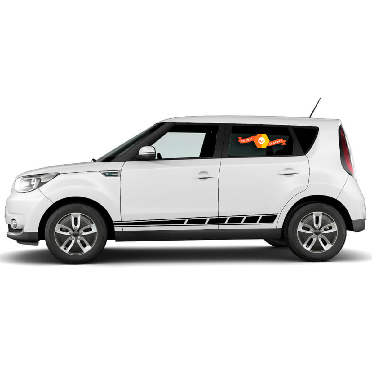 Car Decal Graphic Sticker Rocker Panel Stripes Side Stripe Kit For Kia Soul