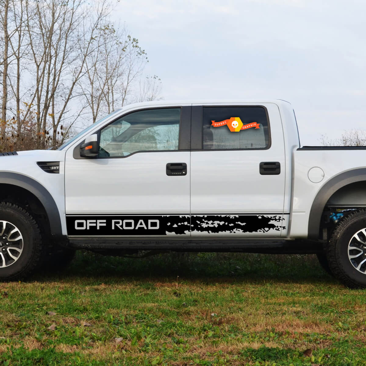 2 Rocker Stripe Fits ford Raptor 2019 - 2020 Graphic Sticker Decal