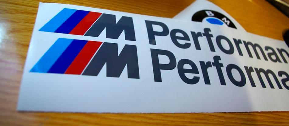 BMW M Performance SIDE M3 M5 M6 325 328 540 Decal sticker Custom emblem logo