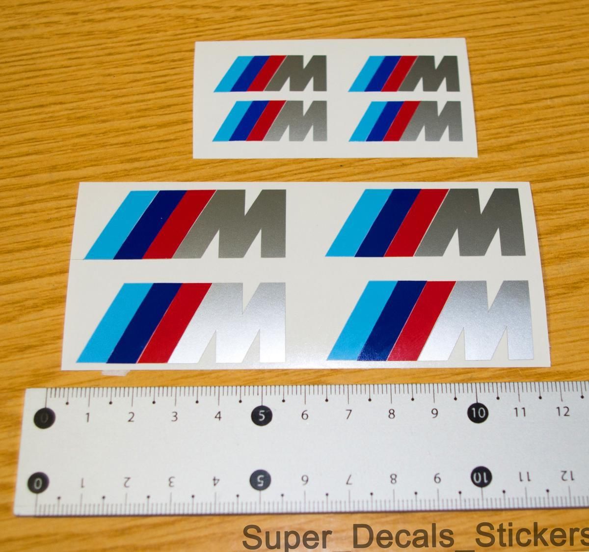 BMW M Brake Caliper 2 size M3 M5 M6 325 328 540 Decal sticker Cu