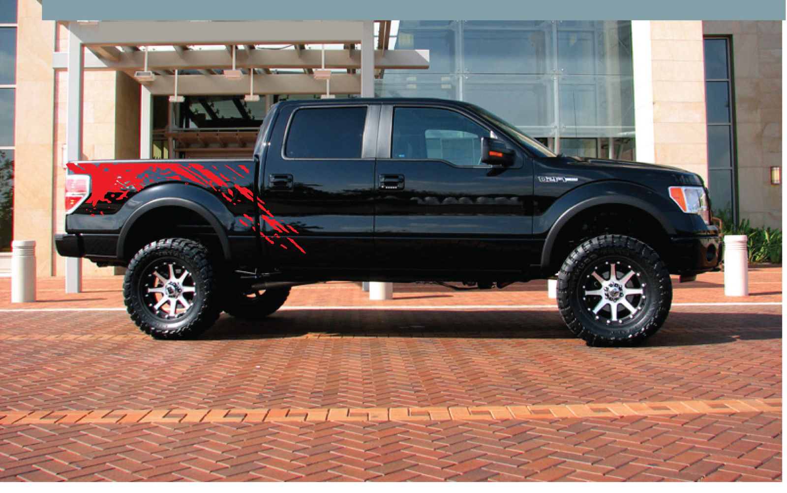 F-150 Ford Raptor Svt Դիջիտալ Mud Splash Դեկալ Graphics Decals Stickers Chatter
