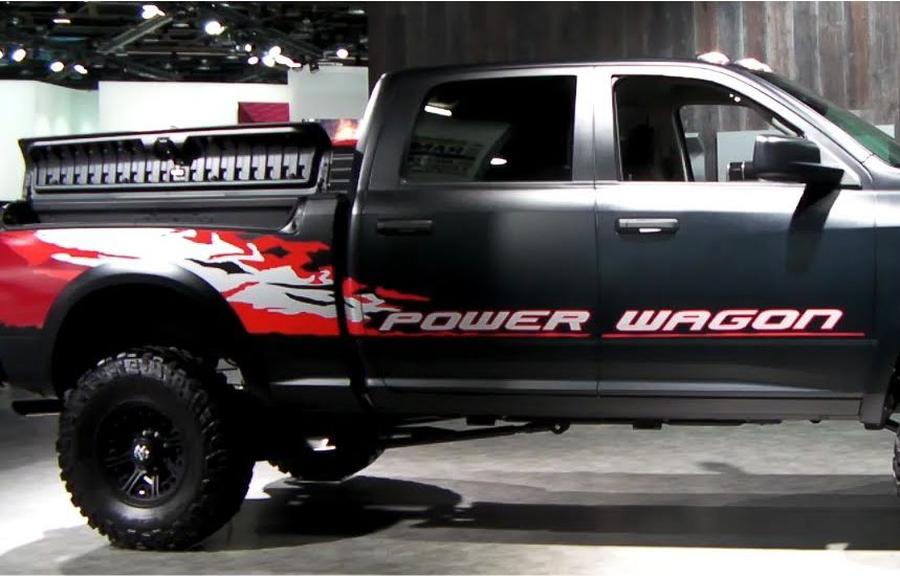 KIT of 2013 - 2020 Dodge Ram Power Wagon Hemi decal sticker for Tailgate driver and passenger side