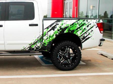 MUD SPLASH 2 colors for Nissan Titan TITAN 4X4 VENOM viny decals stickers kit
