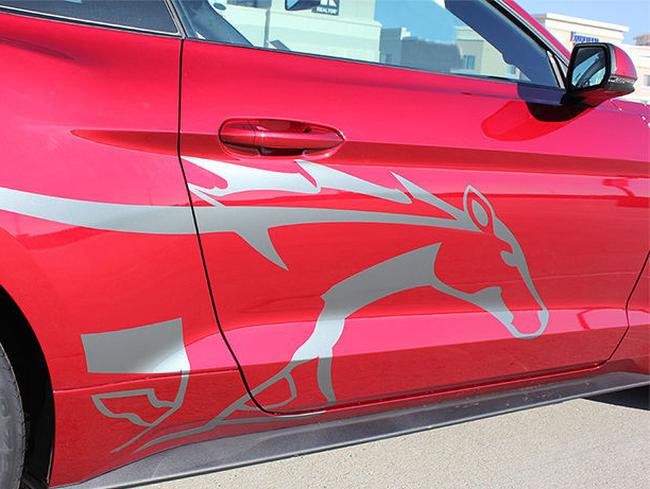 Side Horse STEED Vinyl Graphic Pony Stripe Sticker Decal Vinyl fits 2015 Ford Mustang