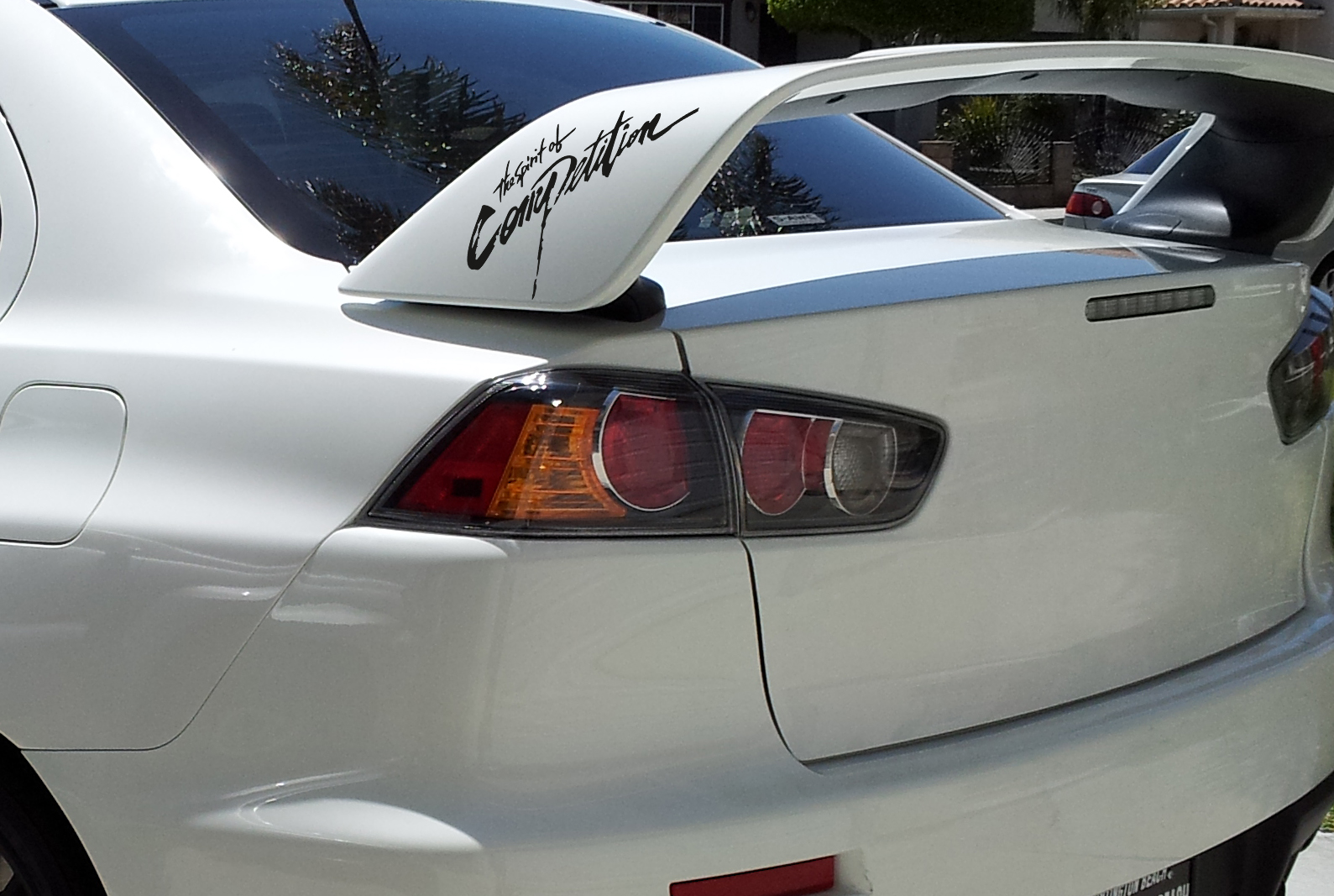 2x The Spirit Of Competition Racing Sport WD 4x4 Car Mitsubishi Lancer Evo V VI VII VIII IX X Vinyl Sticker Decal
