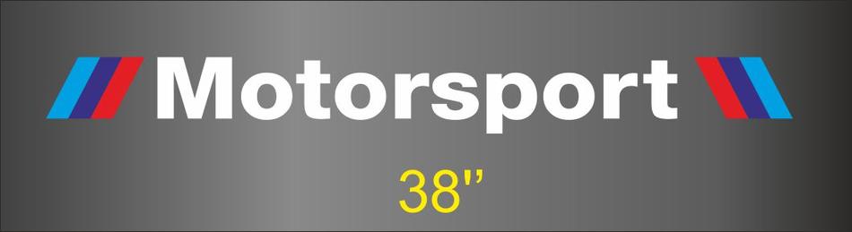 BMW MOTORSPORT with  stripes WINDSHIELD BANNER Window decal sticker for M3 4 5 6 e46 e36