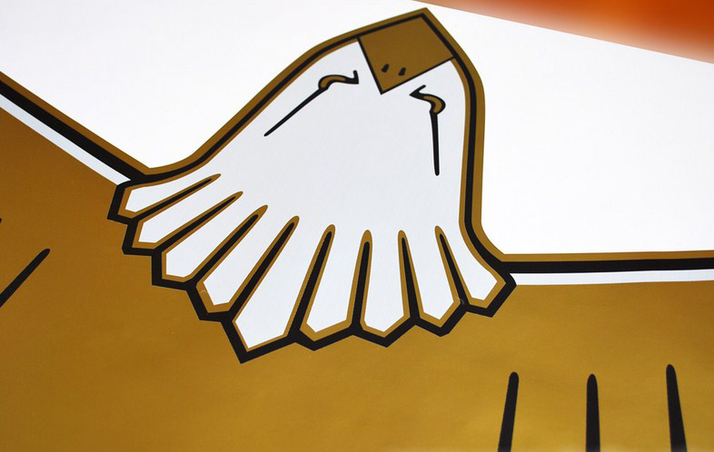 JEEP CJ7 1977-80 Golden Eagle Gold Hood Bird Stickers Decals Kit