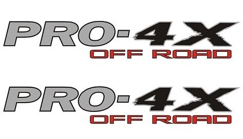 2 PRO-4X 4x4 Off Road Viny Nissan Titan 4-X Decals Stickers