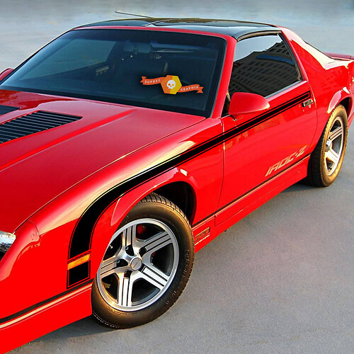1982-1992 Chevy Camaro Hockey Stick Style Side Stripes Stickers Decals Racing Sport LS