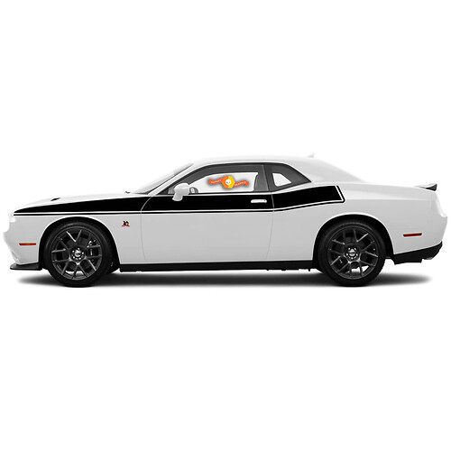 Dodge Challenger For 2015-2018 Side Stripes Pinstripe Bodyline Accent Decals Sticker graphics