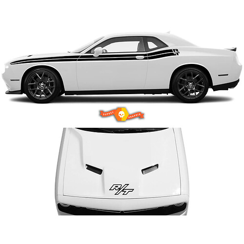 Classic Style Side Stripe Kit for 2008-2021 Dodge Challenger Stripes