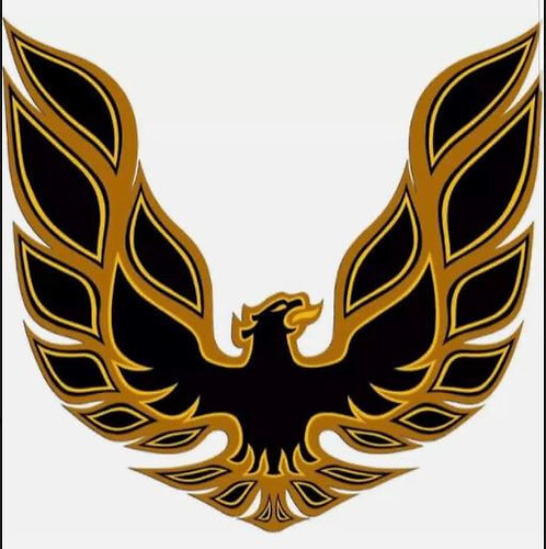 Golden Eagle Hood Sticker Decal 32in x 32in