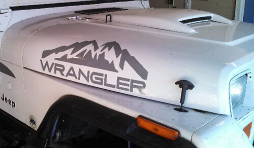 2 Jeep Wrangler Rubicon MOUNTAINS CJ TJ YK JK XJ Vinyl Sticker#2