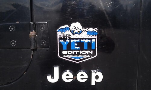 2 Jeep Wrangler Rubicon Yeti Edition CJ TJ JK XJ Vinyl Sticker
