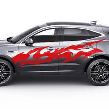Jaguar E-Pace Side Flame Color Doors Graphics decal Logo sticker 3