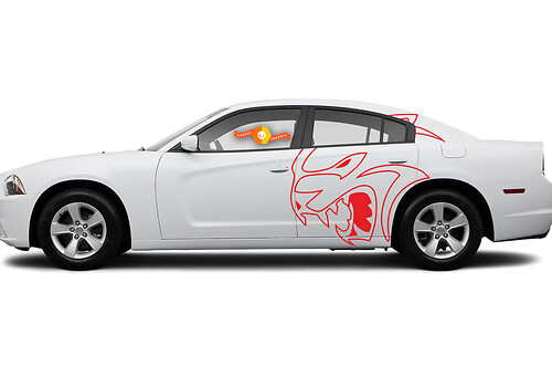 HUGE Dodge Sticker Decal Graphic Vinyl CHARGER MOPAR SRT Circuit HEMI 392 Hellcat hell cat