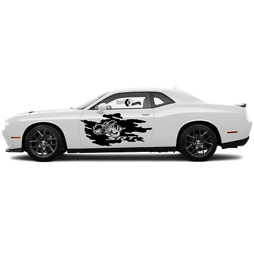 Scat Pack SRT splash decals for Dodge Challenger or Charger Side Vinyl Decals Stickers