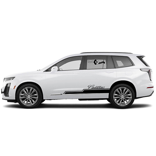 2021 Cadillac XT6 Side SUV Vinyl Decals Stickers
