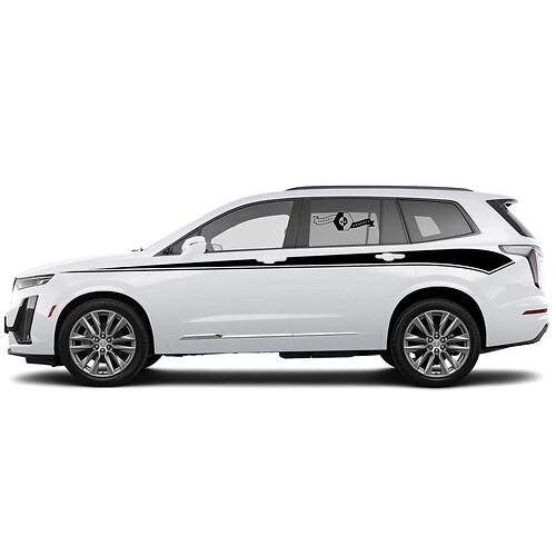 2021 Cadillac XT6 Side stripe SUV Vinyl Decals Stickers
