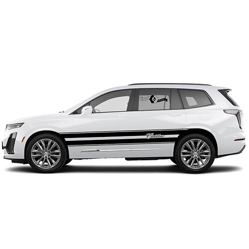2021 Cadillac XT6 Side large stripe SUV Vinyl Decals Stickers