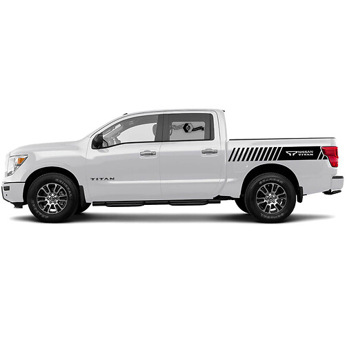 Car Decal Graphic Sticker Side Stripe Kit For Nissan Titan BedSide Side Vinyl Stickers
