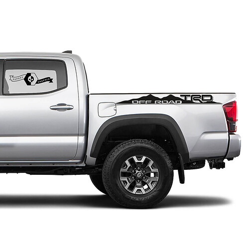 TRD Off-Road BedSide Side Vinyl Stickers Decal fit to Toyota Tacoma Tundra all years