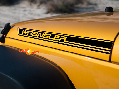 2-Jeep Wrangler Rubicon CJ TJ YK JK XJ Vinyl Sticker Decal