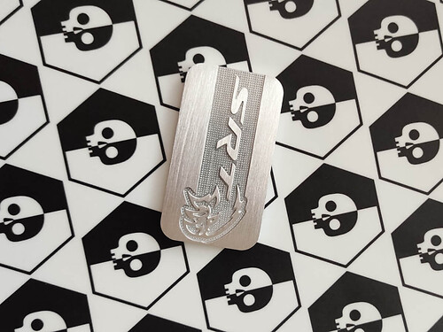 SRT Supercharger Jeep Trackhawk Metal Aluminum Badge Nameplate Emblem 68227674AB